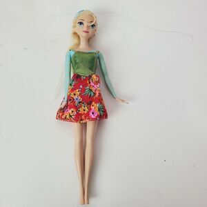 Mattel 2016 Disney Frozen Sparkle Elsa Princess Doll 12" Blonde Hair‎